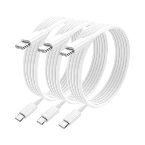 iPhone 15 charger, 3pack 10ft Type C Fast Charger Cord 60W, Compatible ...