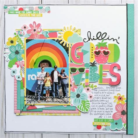 Jana Eubank Simple Stories Hello Summer And Good Vibes Collection Vacation Scrapbook Summer