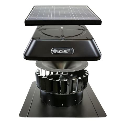 Quietcool 30 Watt Solar Powered Roof Mount Attic Fan In The Gable Vent Fans Department At