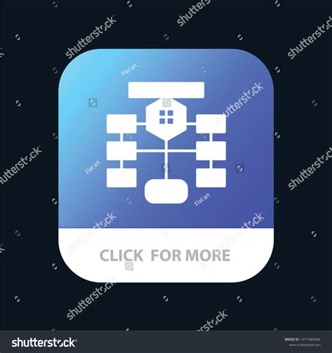 Flowchart Flow Chart Data Database Mobile Stock Vector Royalty Free