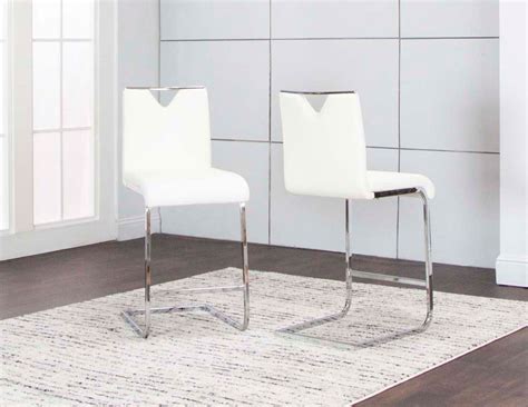 Dana 24 Inch Counter Height Stool White Set Of 2 By Cramco Furniturepick