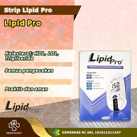 Jual Lipid Pro Alat Cek Lipid Dan Strip Lipid Pro Isi Test Shopee