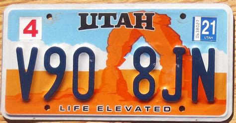 2021 Utah Arch Vg Automobile License Plate Store Collectible License Plates For Less