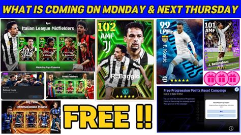 What Is Coming On Monday And Next Thursday In Efootball 2024 Mobile Free Epics And Free Coins 🤩🔔