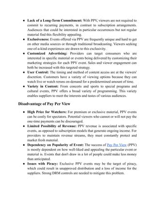 Pay Per View Vs Subscription What S The Difference Pdf