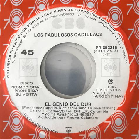 Los Fabulosos Cadillacs El Genio Del Dub 1987 Vinyl Discogs