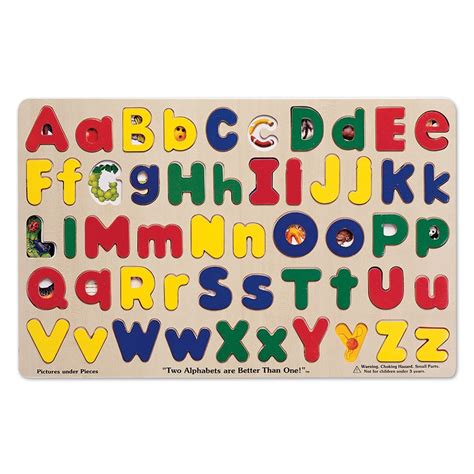 Abc Puzzle With Uppercase And Lowercase Letters