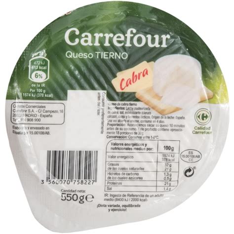 Queso De Cabra Tierno Mini Carrefour 550 G Supermercado Online Carrefour