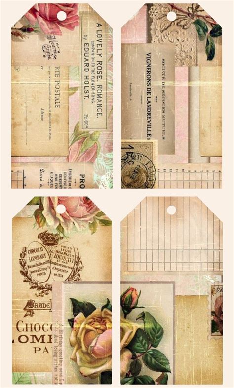 Ephemeras Garden Freebie Vintage Printables Vintage Junk Journal