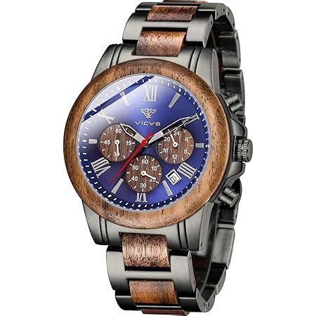 Montre En Bois Pour Homme VICVS Montre En Bois 100 Naturel Mouvement