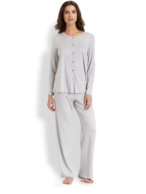 Hanro Gray Tonight Pajamas Lyst