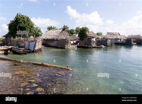 Traditional Wooden Houses Of A Village Of Guna Kuna People In