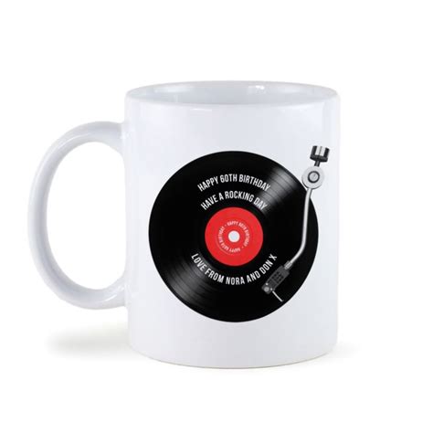 Personalised Th Birthday Mug Ft Retro Record The Gift Experience