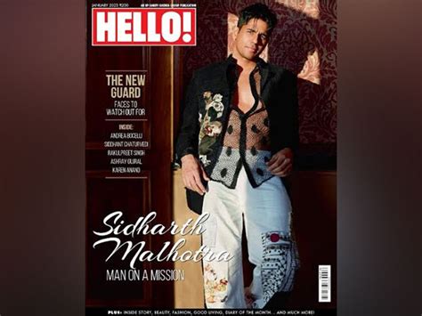 Sidharth Malhotra Turns Cover Boy for HELLO! January 2023 Issue