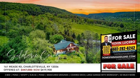 Stunning Log Home On Acres With Valley Views In Charlotteville Ny