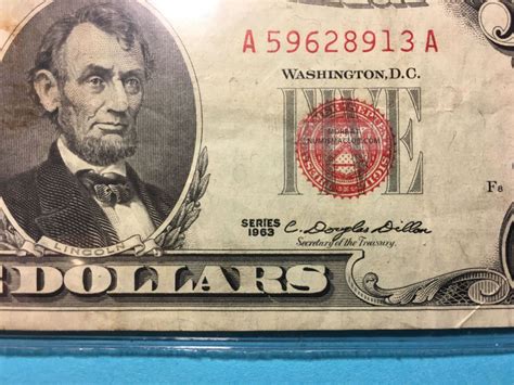 Us Dollar Red Seal Circulated Bill