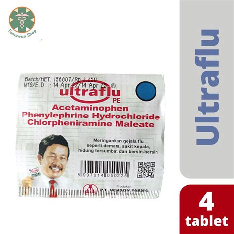 Jual ULTRAFLU Obat Flu Demam 4 Tablet Shopee Indonesia