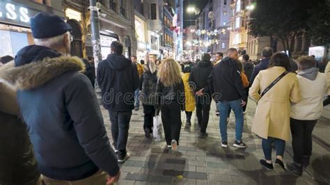 Crowd People Street Walking In Istanbul City Life Istanbul Turkey