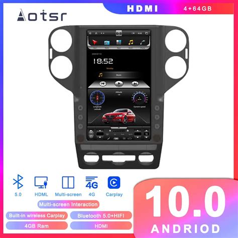 Tesla Styel For Volkswagen Tiguan Android Px Car Dvd