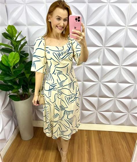 Vestido Viscolinho Manga Raglan M Di Lana Areia Milla Chic