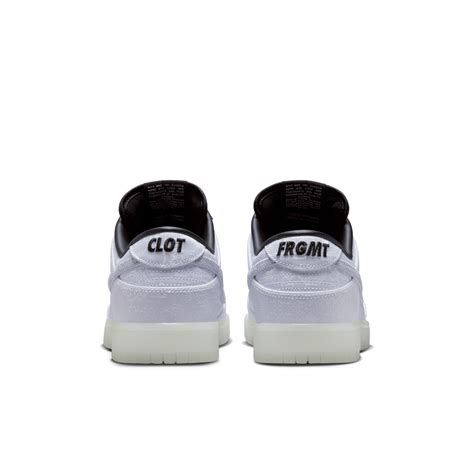 Dunk Low X Clot X Fragment Design Black And White Fn