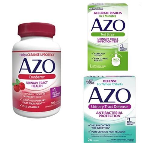 Azo Urinary Tract Health Uti Relief Cranberry Softgels Pills Yeast