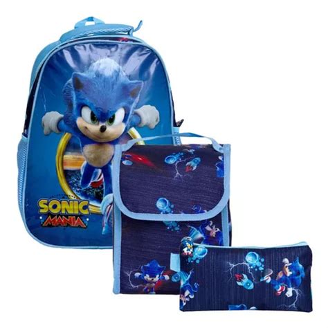 Mochila Escolar Toys 2U Infantil Mochila Escola Escolar Sonic