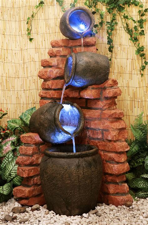 Outdoor Fountain With Water Feature