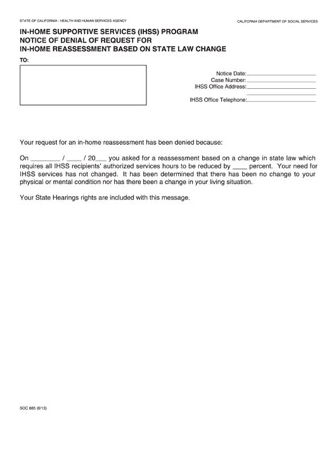 Fillable Form Soc In Home Supportive Services Ihss Program