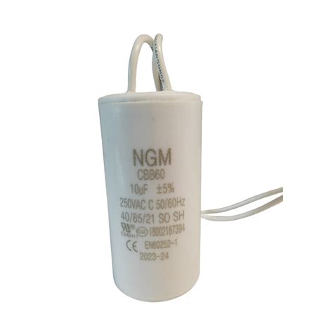 20UF MFD CBB60 Motor Run Capacitor 250VAC Volts Round Cylinder 2 Wires