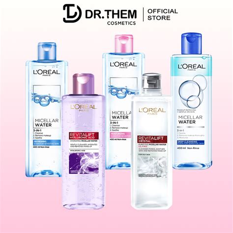 Nước Tẩy Trang L Oreal Paris 3in1 Micellar Water 95ml 400ml Làm Sạch