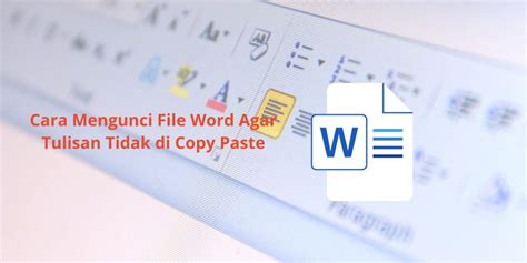 Cara Mengunci File Word Agar Tulisan Tidak Di Copy Paste Fikti