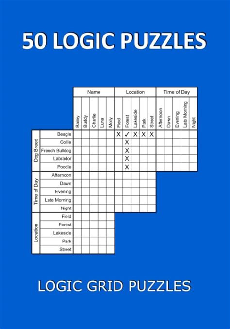 50 Logic Puzzles: Logic Grid Puzzles - Worksheets Library