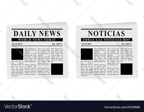 Newspapers Royalty Free Vector Image VectorStock