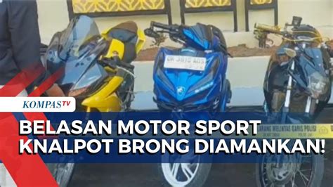 Jelang Perayaan Tahun Baru Polres Sumenep Amankan Belasan Motor Sport