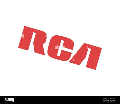 Rca Rotated Logo White Background B Stock Photo Alamy