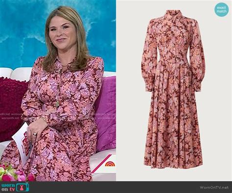 Wornontv Jennas Pink Floral Dress On Today Jenna Bush Hager