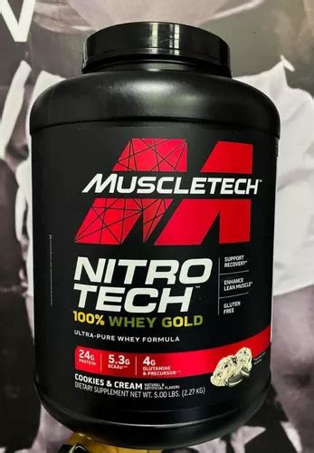 Suplemento Muscletech Protein Nitro Tech Whey Gold Libras Mercadolibre