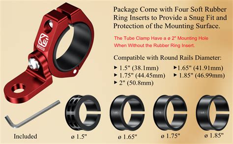 Amazon BRCOVAN 2PCS UTV Whip Light Mount Solid Aluminum Alloy