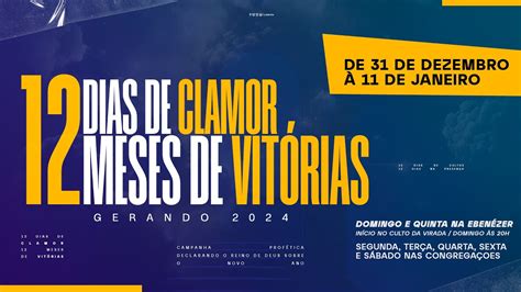 DIA 4 CAMPANHA 12 DIAS DE CLAMOR PARA 12 MESES DE VITÓRIAS QUARTA