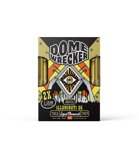 Domewrecker Illuminati Og 2x2g Cartridge Indica Simple Vapes