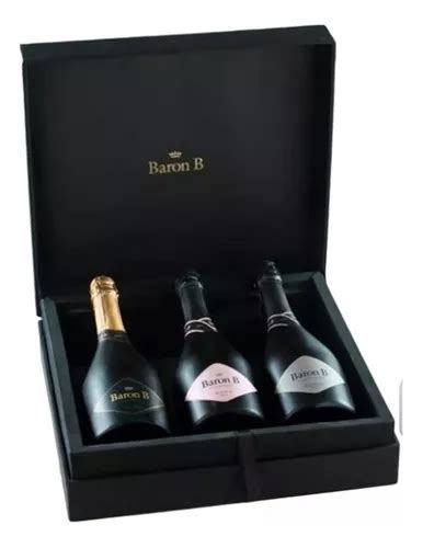 Estuche Baron B Champagne Extra Brut Brut Nature Rose X3