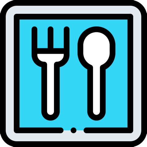 Rest Area Detailed Rounded Lineal Color Icon