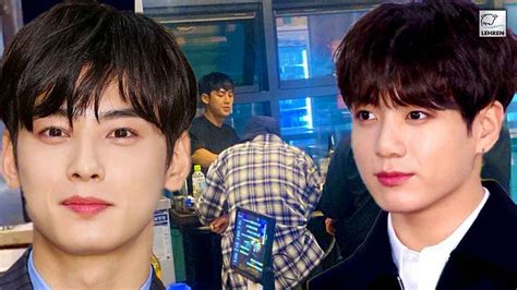 Bts Jungkook Pics With Cha Eun Woo At Restaurant Goes Viral