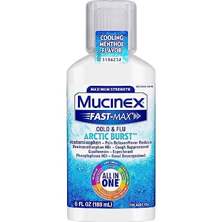 Amazon Mucinex Fast Max Kickstart Severe Cold And Flu Medicine For