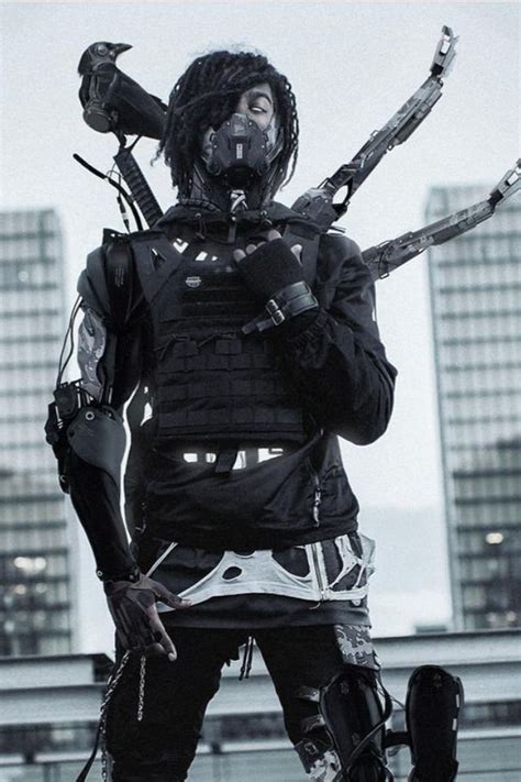 Cyberpunk Techwear In 2021 Dark Outfits Urban Ninja Tech Wear Fashion