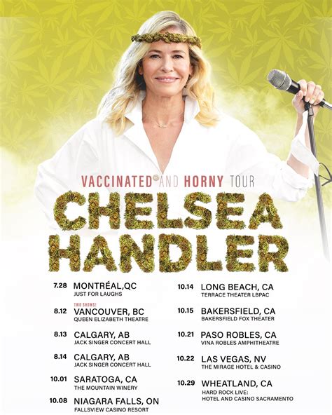 Chelsea Handler On Twitter The Vaccinated And Horny Tour Is Moving On