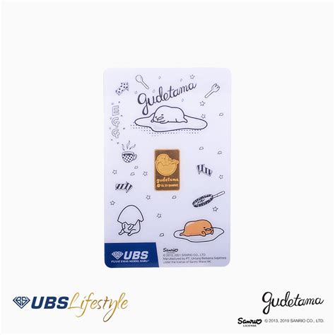 Jual UBS Logam Mulia Sanrio Gudetama 2 Gram Shopee Indonesia