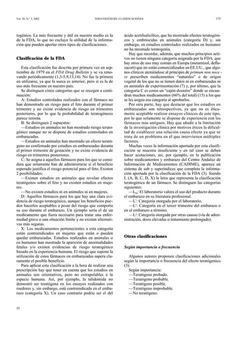 Teratogenos Segun Fda Pdf