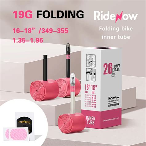 RideNow Ultralight Folding Bicycle Inner Tube Tire 16 349 18 355 1 35 1